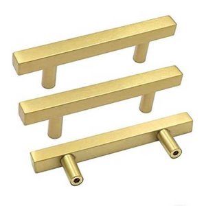 Goldenwarm Brushed brass cabinet pulls 5”